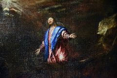 Titian 1558-62 The Agony in the Garden Close Up From Prado Museum Madrid At New York Met Breuer Unfinished.jpg